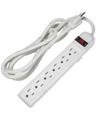 6Ft 6Outlet Surge Protector 15A, 90J