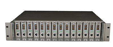 14-Slot Media Converter Rackmount Chassis