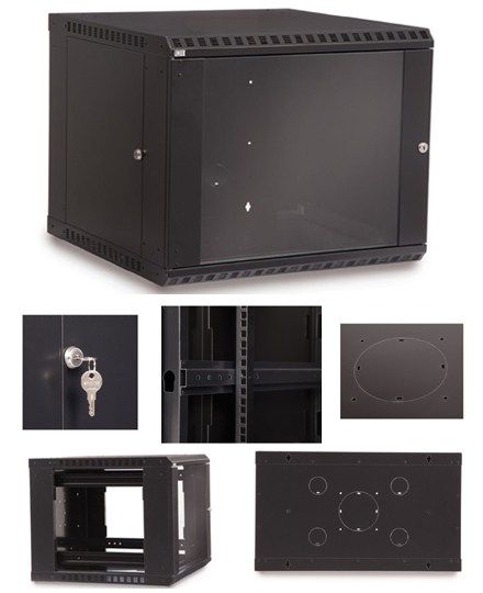 9U Fixed Wall Mount Cabinet