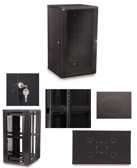 22U Fixed Wall Mount Cabinet